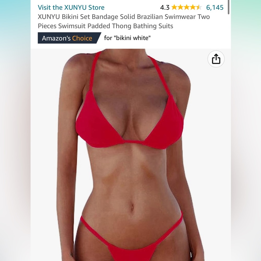 Red Bikini Set - image 4